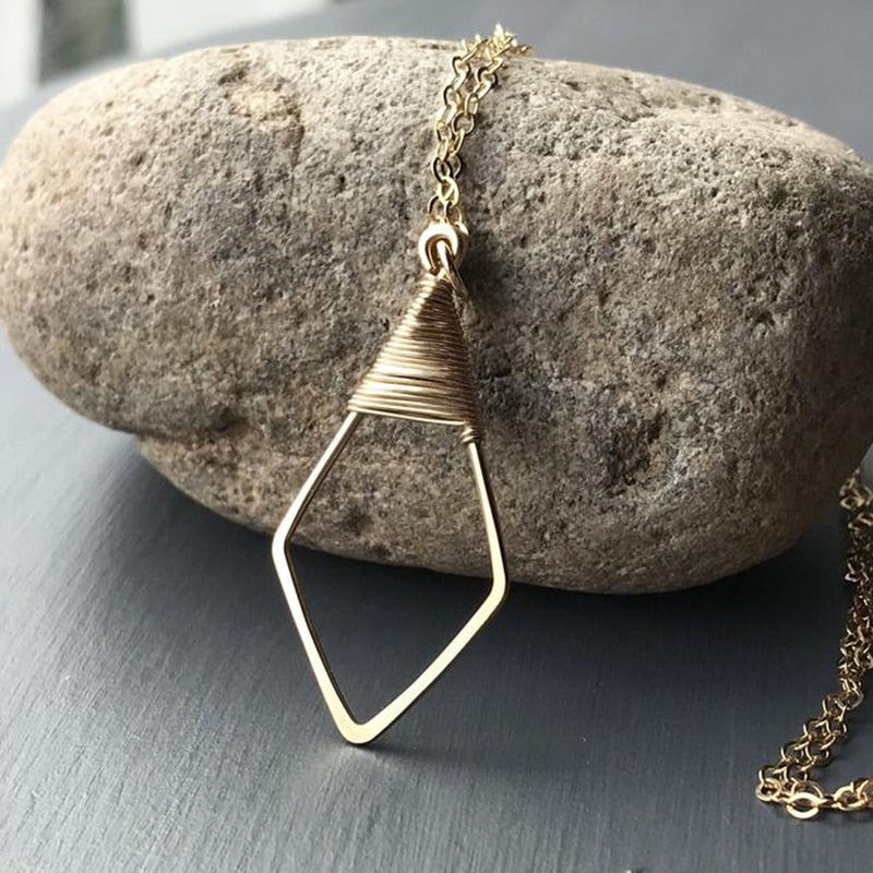 Wrapped Arrowhead Necklace