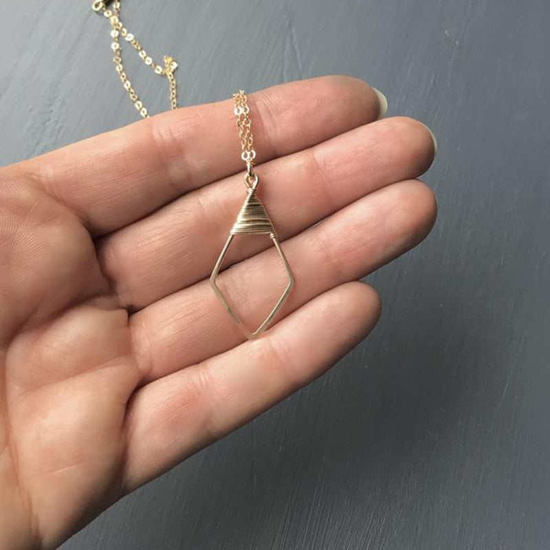 Wrapped Arrowhead Necklace
