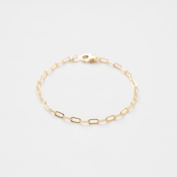 Large Gold Link Bracelet