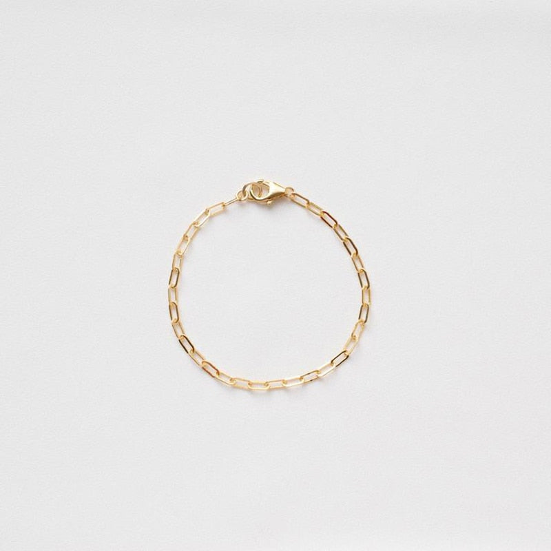 Large Gold Link Bracelet