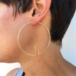 Racing Large Hoop Earrings