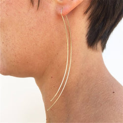 Doubled Open Curved Earrings