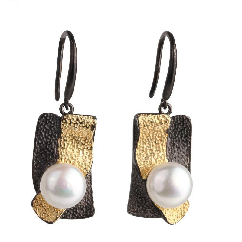 Twilight Pearl Drop Earrings